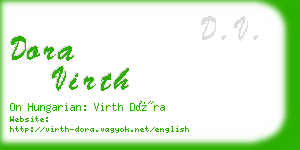 dora virth business card